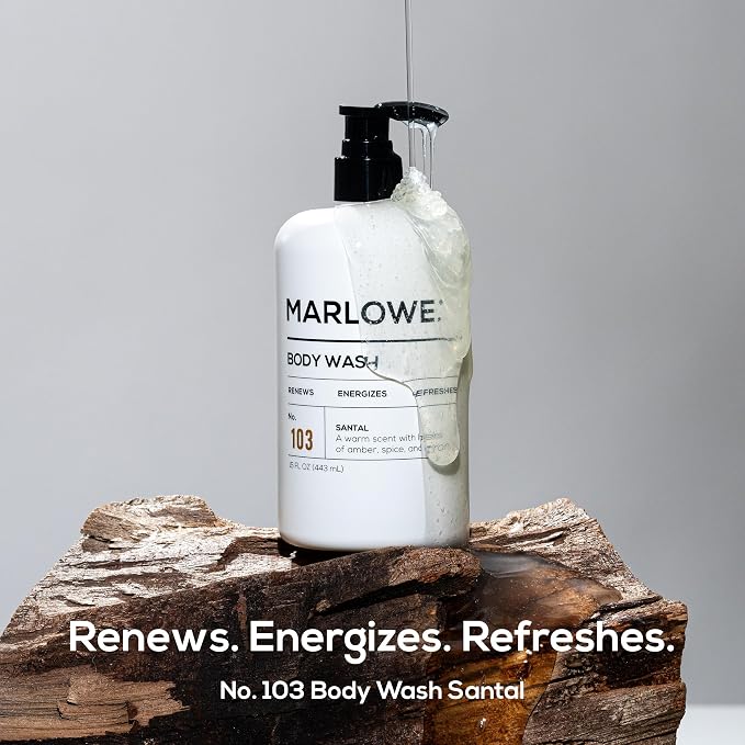 MARLOWE. No. 103 Body Wash 15 oz Pump, Energizing & Refreshing Shower Gel - Image 6