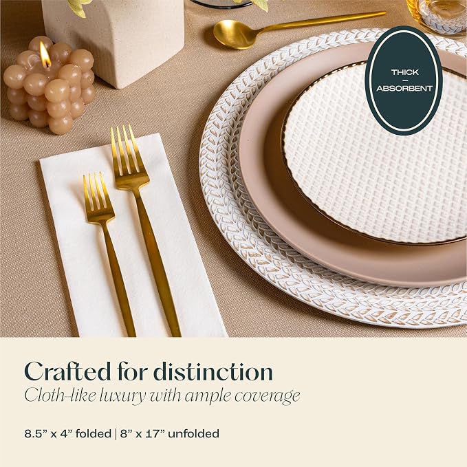 Disposable Linen-Feel Guest HandTowels - Image 3