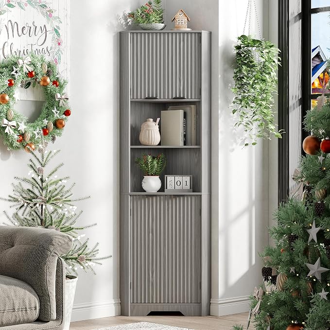 Fameill Tall Corner Cabinet by Fameill