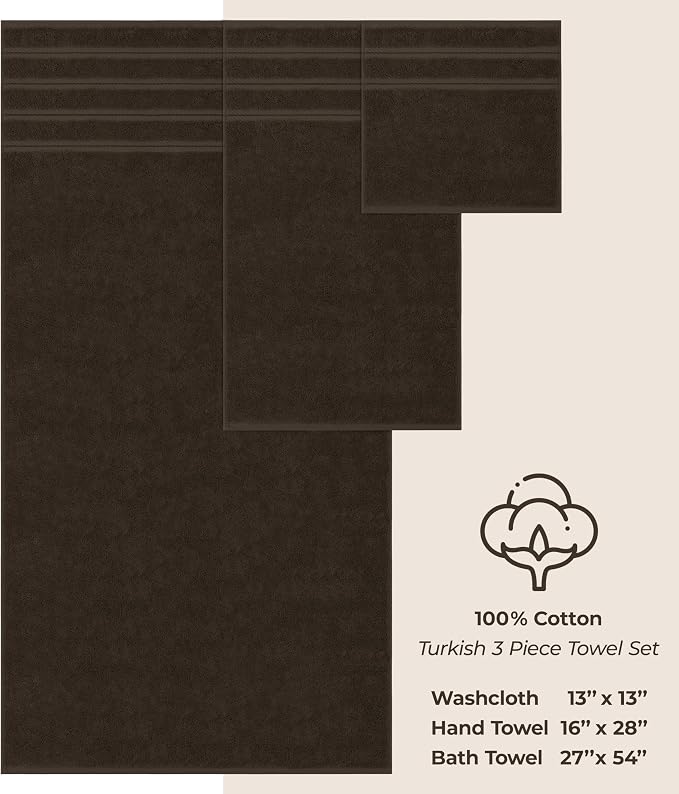 American Soft Linen Premium 3 Piece Towel Set, 1 Bath Towel 1 Hand Towel 1 - Image 5