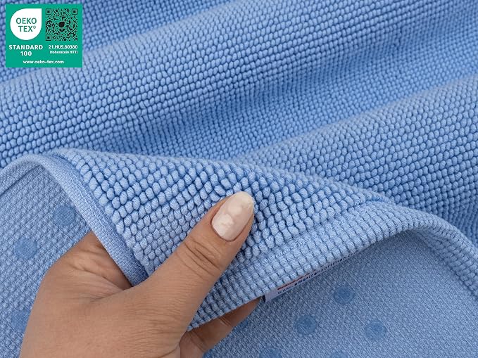American Soft Linen Bath Rug, 17 in 24 in 100% Cotton Bath Mats Rugs - Image 6