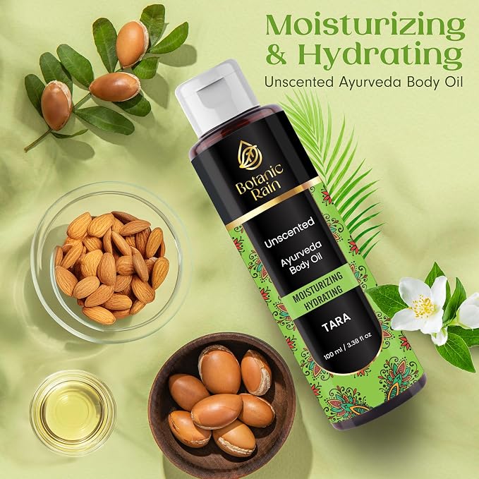 Ayurveda Unscented Body Oil, Moisturizing & Hydrating Organic Fragrance Free - Image 2