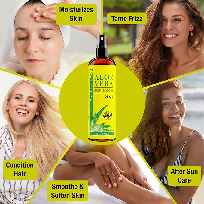 Seven Minerals, Organic Aloe Vera Spray - Image 3