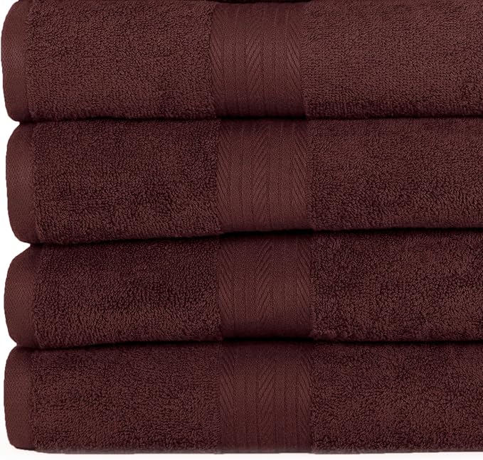 Ample Decor Bathroom Towel Set of 18-4 Hand Towel, 4 Bath Towel, 10 Wash Cloths - Image 3