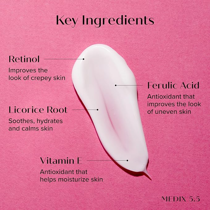 Medix 5.5 Retinol Body Lotion Firming Moisturizer | Crepey Skincare Treatment | - Image 3