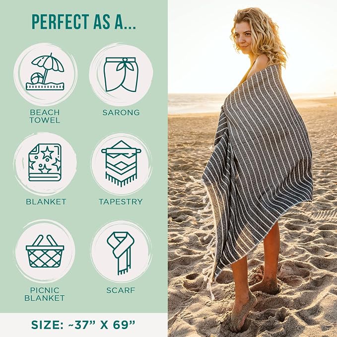 Sand Cloud Turkish Beach Towel - Image 3