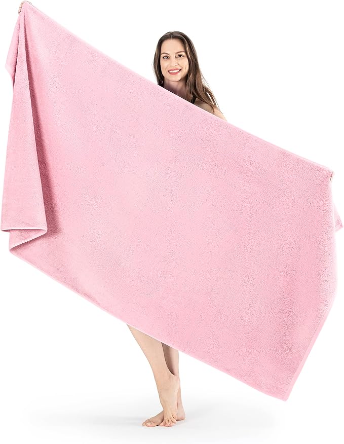 SALBAKOS 100% Turkish Cotton Jumbo Bath Sheet Towel Oversized 40x80 inch | by SALBAKOS