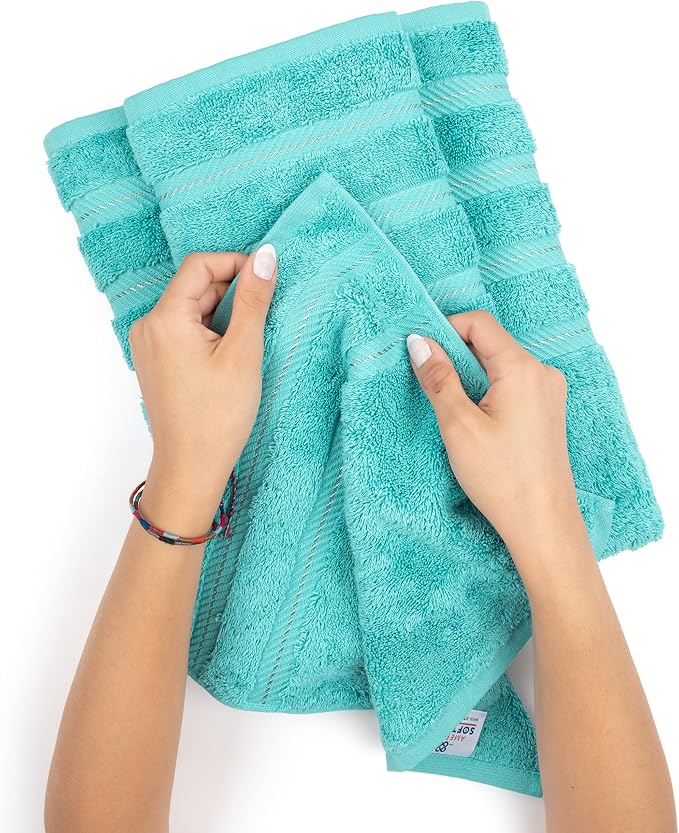 American Soft Linen Premium 3 Piece Towel Set, 1 Bath Towel 1 Hand Towel 1 - Image 6