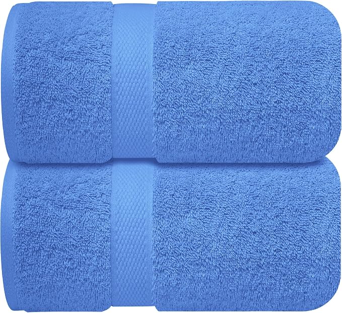 Infinitee Xclusives– Luxury Bath Sheets Towels – 2 Pack 600 GSM– 100% Ring Spun - Image 7