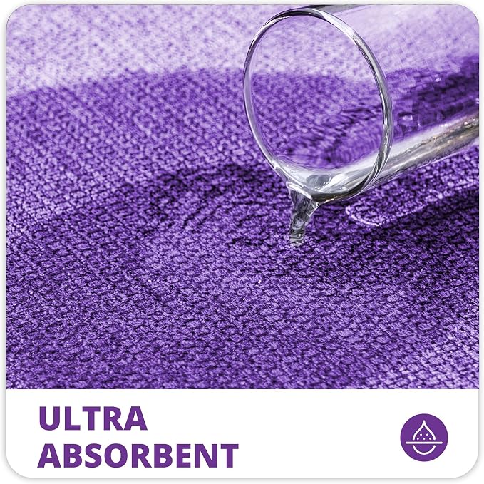 Bathroom Rugs Set 2 Pieces, Thin Bathroom Mats, Toilet Rugs, Quick Dry - Image 3