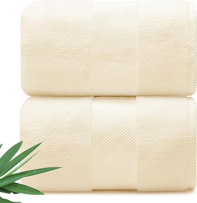 Ultra Soft & Plush Viscose from Bamboo Bath Sheets by AlusaHome