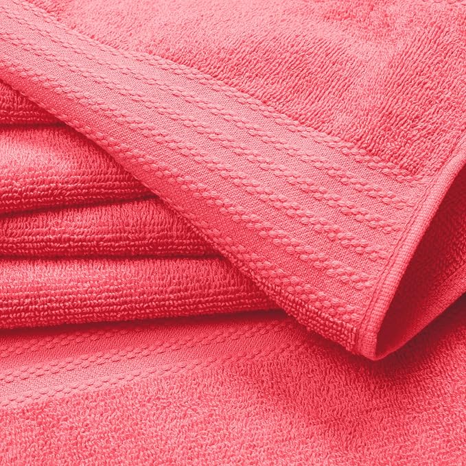 GLAMBURG Premium Cotton 4 Pack Bath Towel Set - Image 2