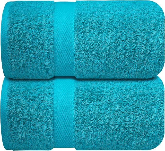 Infinitee Xclusives– Luxury Bath Sheets Towels – 2 Pack 600 GSM– 100% Ring Spun - Image 7