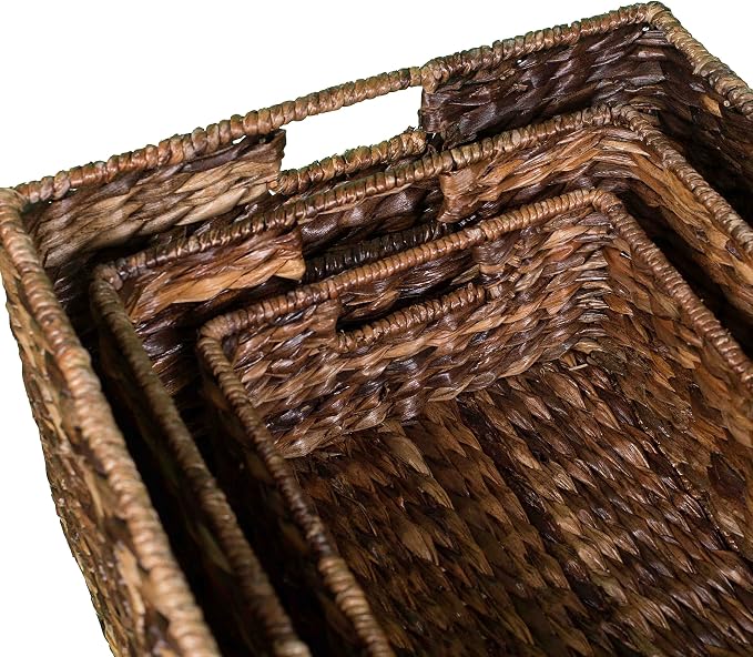 BIRDROCK HOME Abaca Nesting Baskets Set of 3 - Image 5