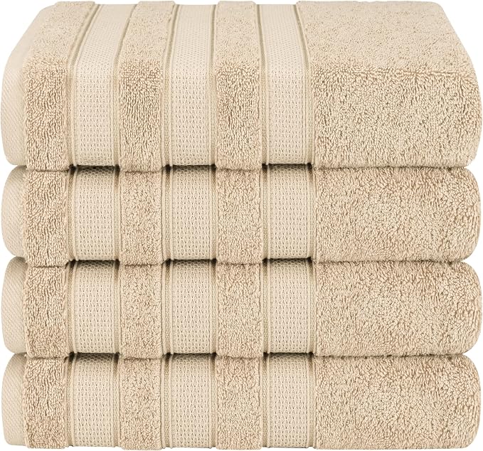 American Soft Linen Salem 100% Cotton Turkish 4 Piece Bath Towels by AmericanSoftLinen