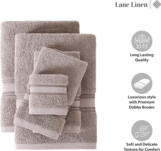 LANE LINEN Luxury Bath Towel Set - Image 6