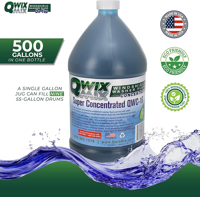 1-Gallon Windshield Washer Fluid Concentrate, Makes 500 Gallons, Biodegradable - Image 3