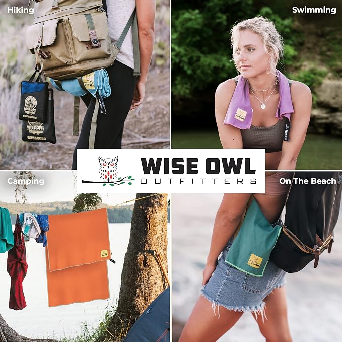 Wise Owl Outfitters Microfiber Camping Towel - Image 7