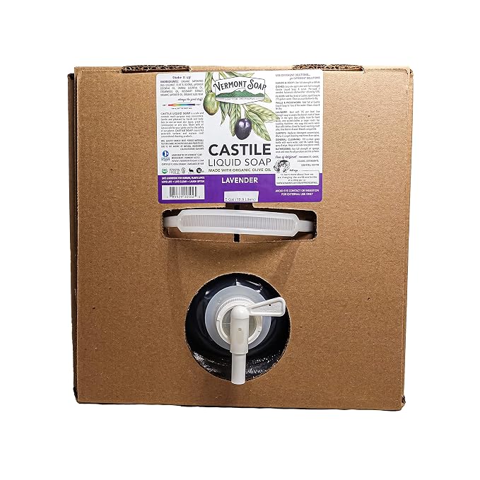 Vermont Castile Soap Lavender, Gentle Liquid Soap by VermontSoap