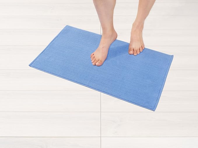 American Soft Linen Bath Rug, 17 in 24 in 100% Cotton Bath Mats Rugs by AmericanSoftLinen