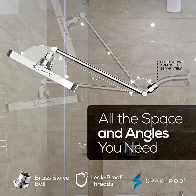 SparkPod Square Rain Shower Head - Image 5