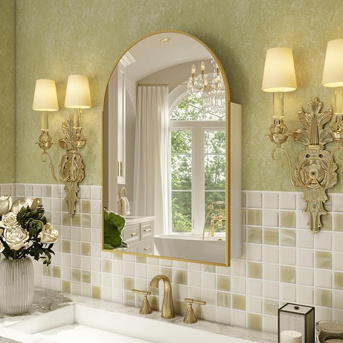 FKWin Gold Bathroom Medicine Cabinet by FKWinCreateCozyandHealthy