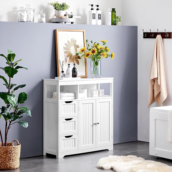 Yaheetech Bathroom Floor Cabinet, Wooden Storage Organizer - Image 6
