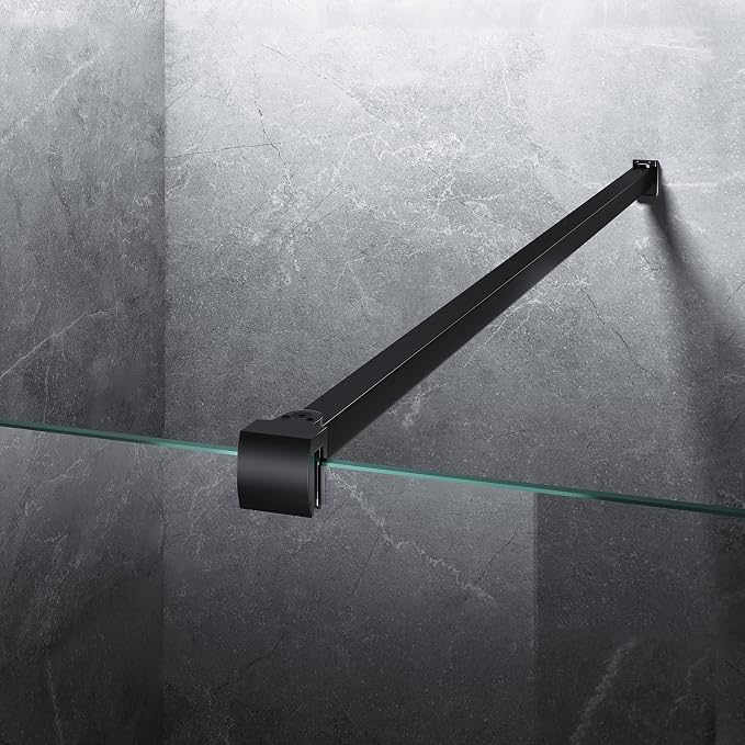 Frameless Shower Door Support Bar, Stainless Steel Wall-to-Glass Support Arm to by Unknown