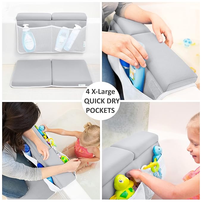 Bath Kneeler and Elbow Rest Pad, 1.75 inch Extra Thick Baby Bath Kneeling Pad - Image 3