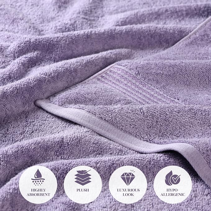 Superior Egyptian Cotton 9-Piece Towel Set, Guest Bath Decor Essentials - Image 8