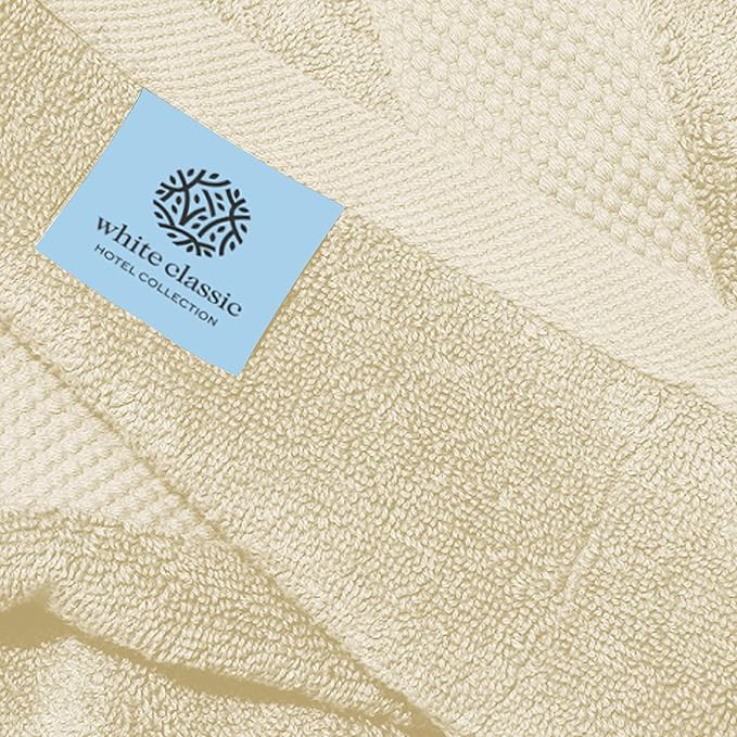 White Classic Luxury Beige Hand Towels - Image 5