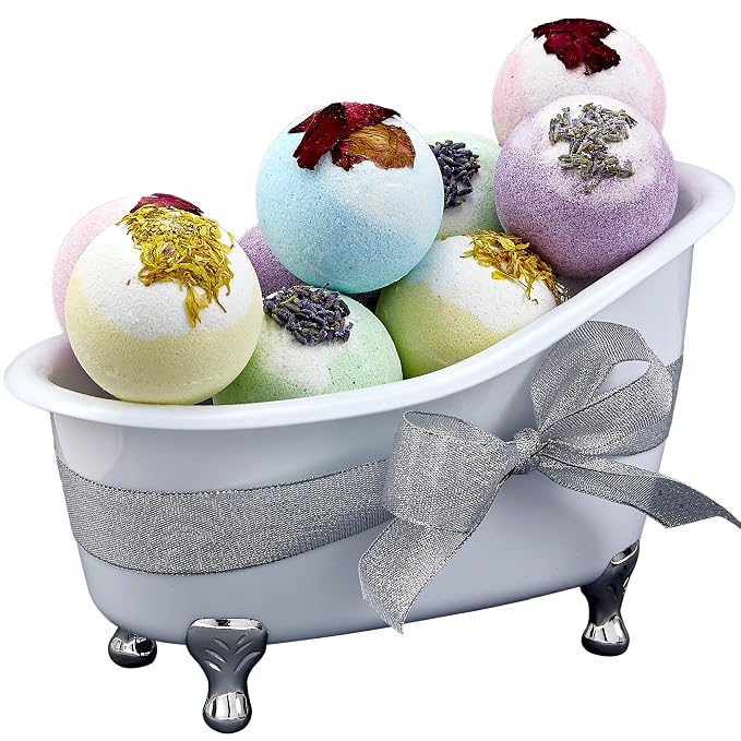 Christmas Gift Baskets for Women Holiday Gift for Teen Girls Bath Bomb Self - Image 9