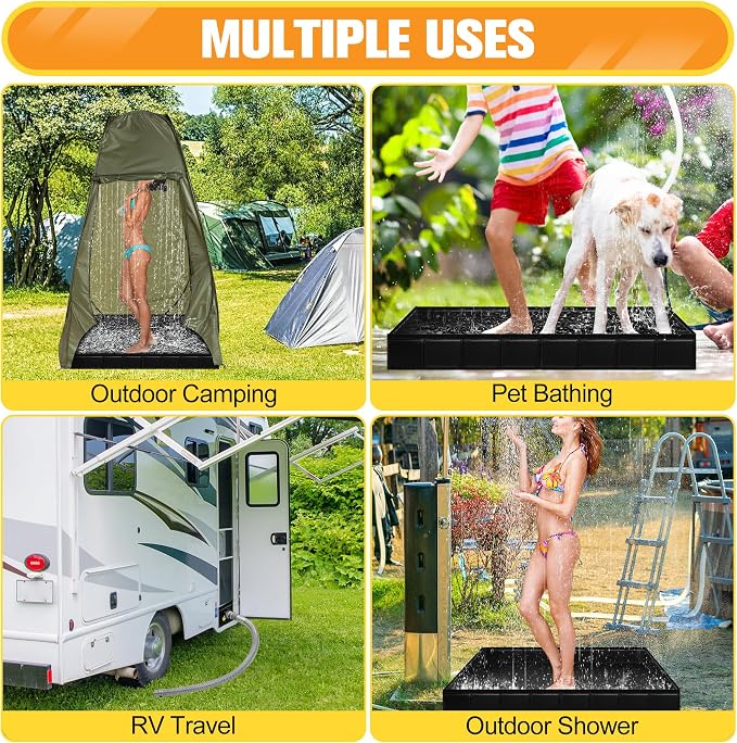 Upgraded Portable Shower Pan 41"x41"x5" - Image 3