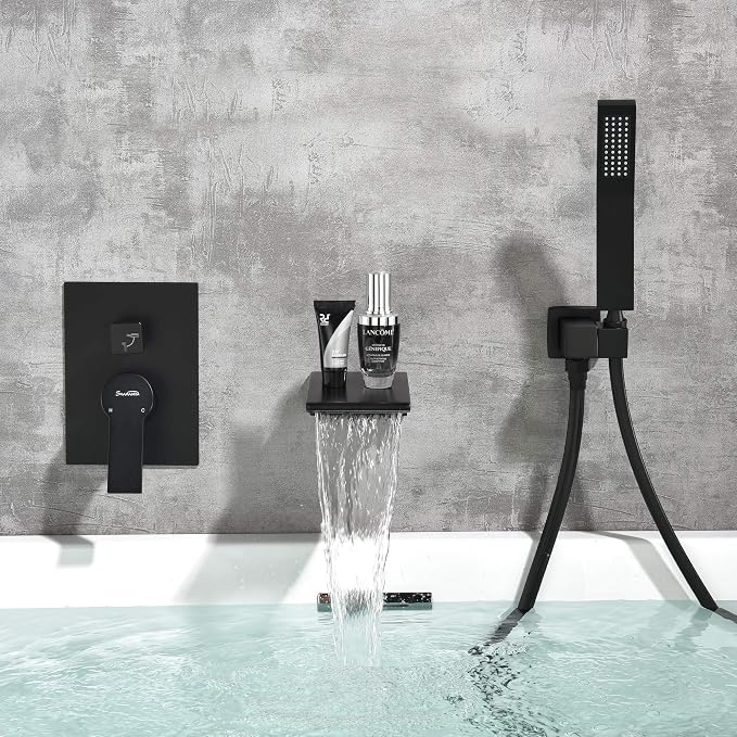 SHAMANDA Waterfall Wall Mounted Bathtub Faucet - Image 8