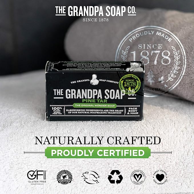 Grandpa's Brands Pine Tar Soap, 4.25 Ounce - Image 5