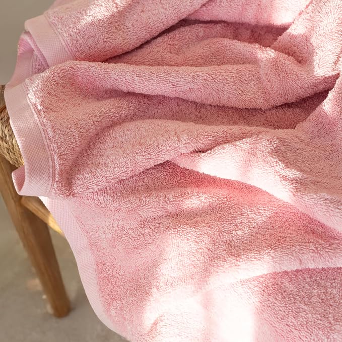 SALBAKOS 100% Turkish Cotton Jumbo Bath Sheet Towel Oversized 40x80 inch | - Image 3