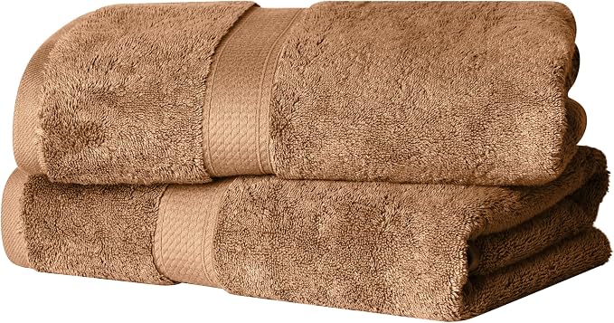 Superior Egyptian Cotton Pile Bath Towel Set of 2, Ultra Soft Luxury Towels by SUPERIOR