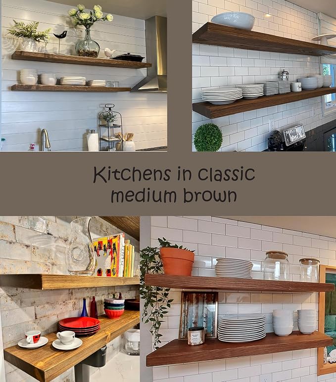 joelsantiques 60 Inch Wooden Floating Shelves - Image 7