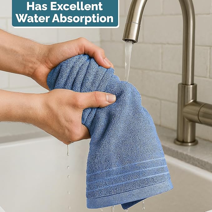 Casa Platino 100% Cotton Hand Towels - Image 6