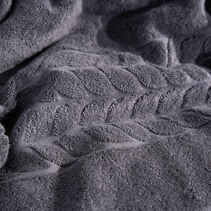 BAGNO MILANO Organic Turkish Cotton Bath Towels, Luxury Jacquard Collection - Image 5