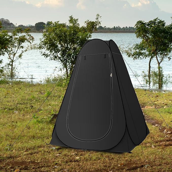 AKOZLIN Portable Pop Up Shower Tent Instant Privacy Dressing Changing Tent - Image 7