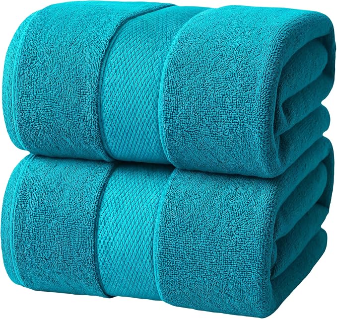 Infinitee Xclusives– Luxury Bath Sheets Towels – 2 Pack 600 GSM– 100% Ring Spun by InfiniteeXclusives