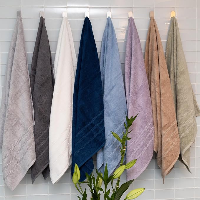 Mosobam Luxury Turkish Towels Set of 8 Washcloths 13X13 Light Grey 700 GSM - Image 8