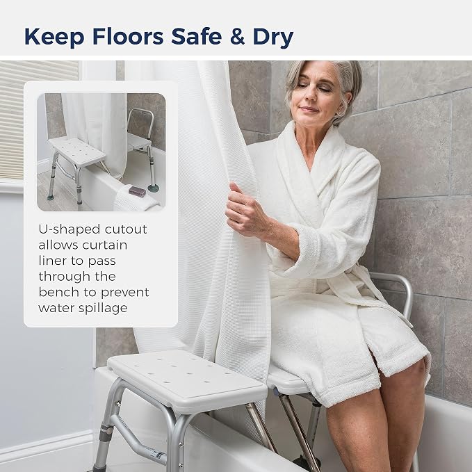 Drive Medical Splash Defense Tub Transfer Bench - Image 3
