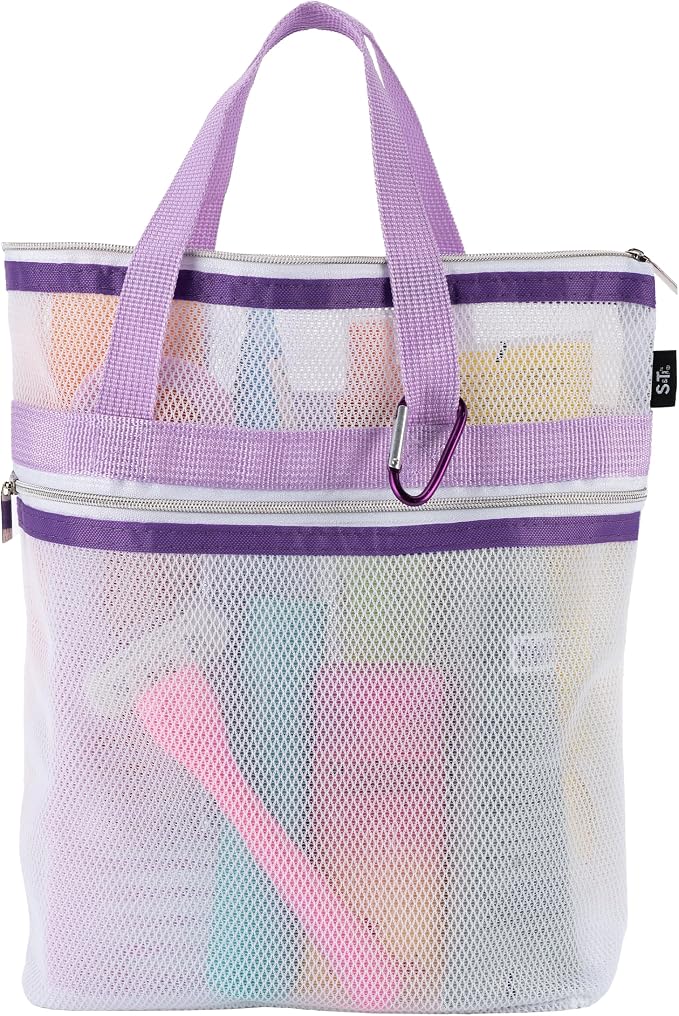 S&T INC. Mesh Shower Caddy, Shower Bag by STINC