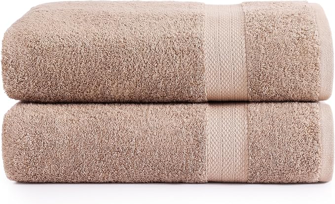 LANE LINEN 100% Natural Cotton Bath Sheets 2 Pack by LaneLinen