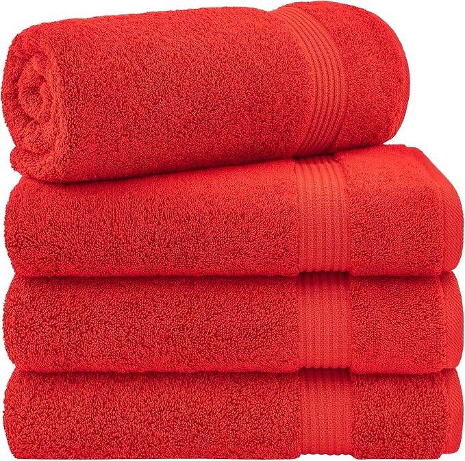 Cotton Paradise 4 Piece Turkish Bath Towels by UNITEDHOMETEXTILE