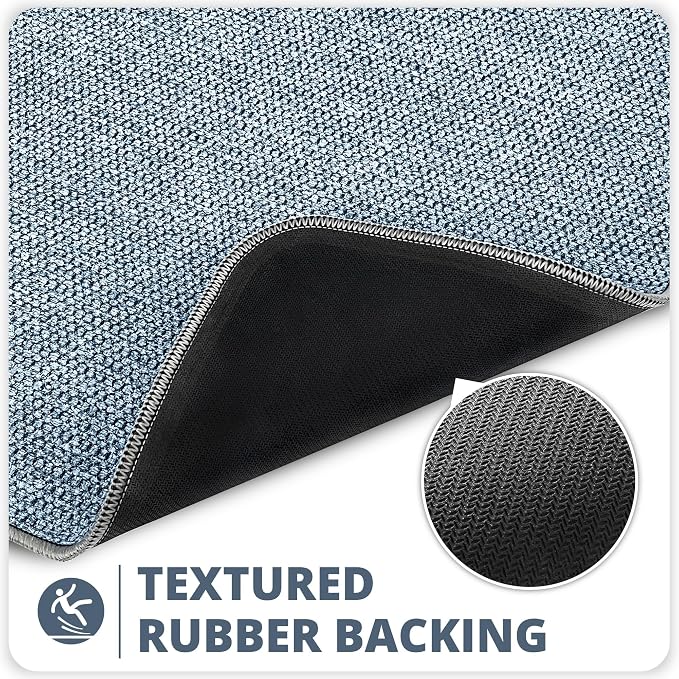 Bath Mat, Ultra Thin Bathroom Rugs, Rubber Bath Mats - Image 5
