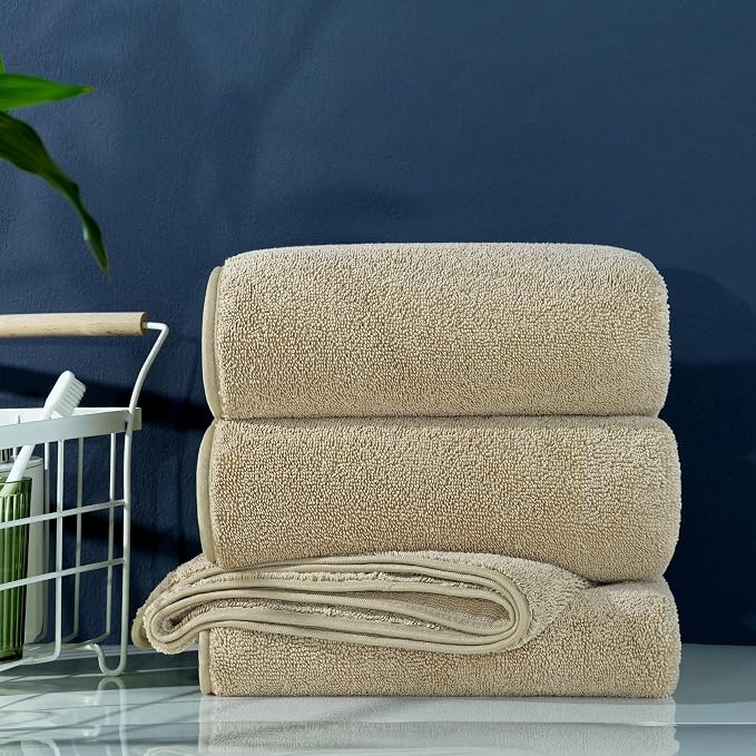 POLYTE Ring Spun Microfiber Oversize Quick Dry Lint Free Bath Towel, 60 x 30 in - Image 5