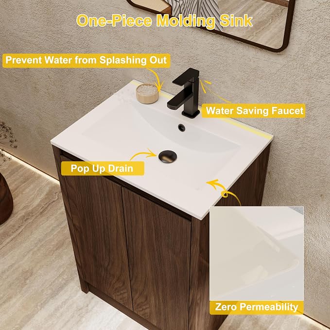 eclife 24" Bathroom Vanities - Image 6
